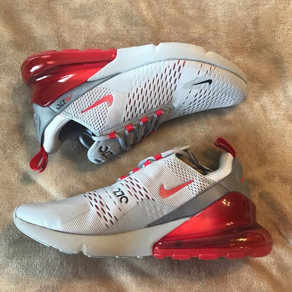 Nike Air Max 270 Wolf Grey University Red - Picture 8 of 8